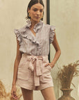 Christy Lynn Emma Short in Pink Color: Pink Size: 0 at Petticoat Lane Greenwich, CT