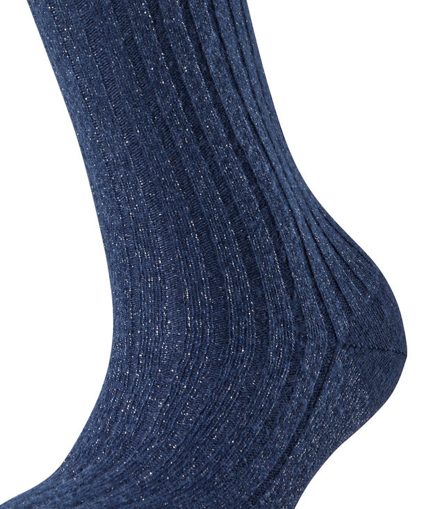 Cosy Wool Ribbed Glitter Boot Socks