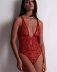 Coeur Bodysuit in Red