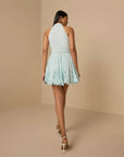 Adya Short Dress in Light Blue