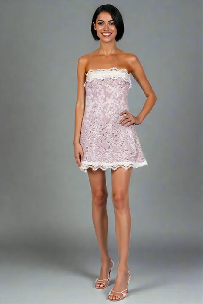 Colline Mini Dress in Pink