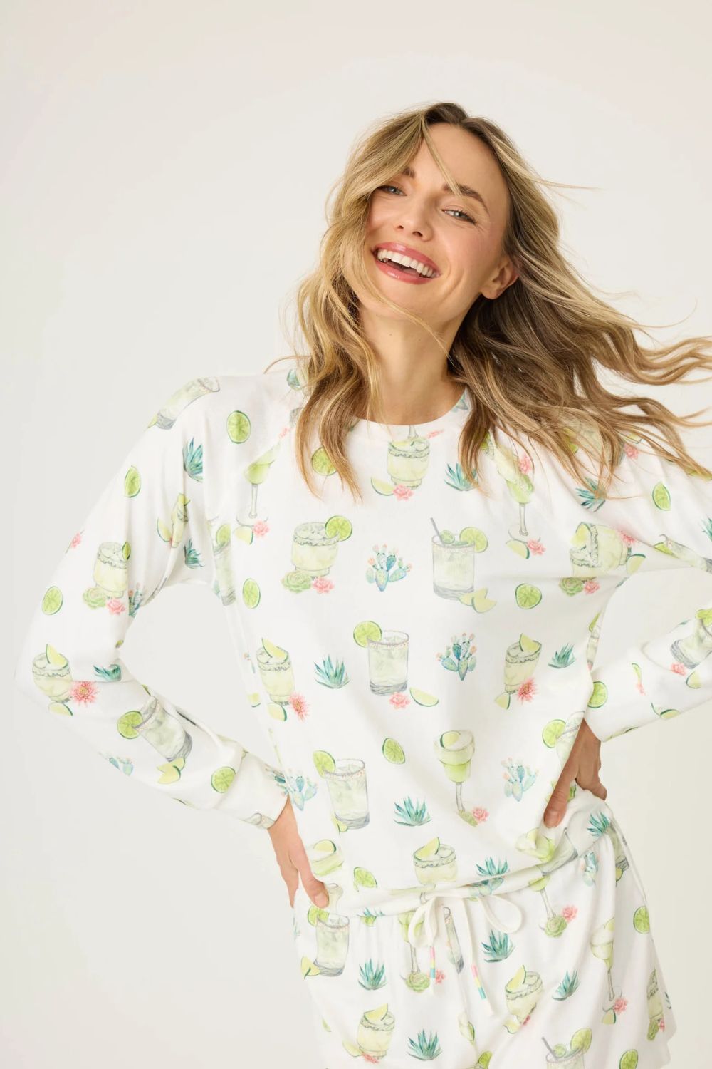 Lime Sunshine Long PJ Set