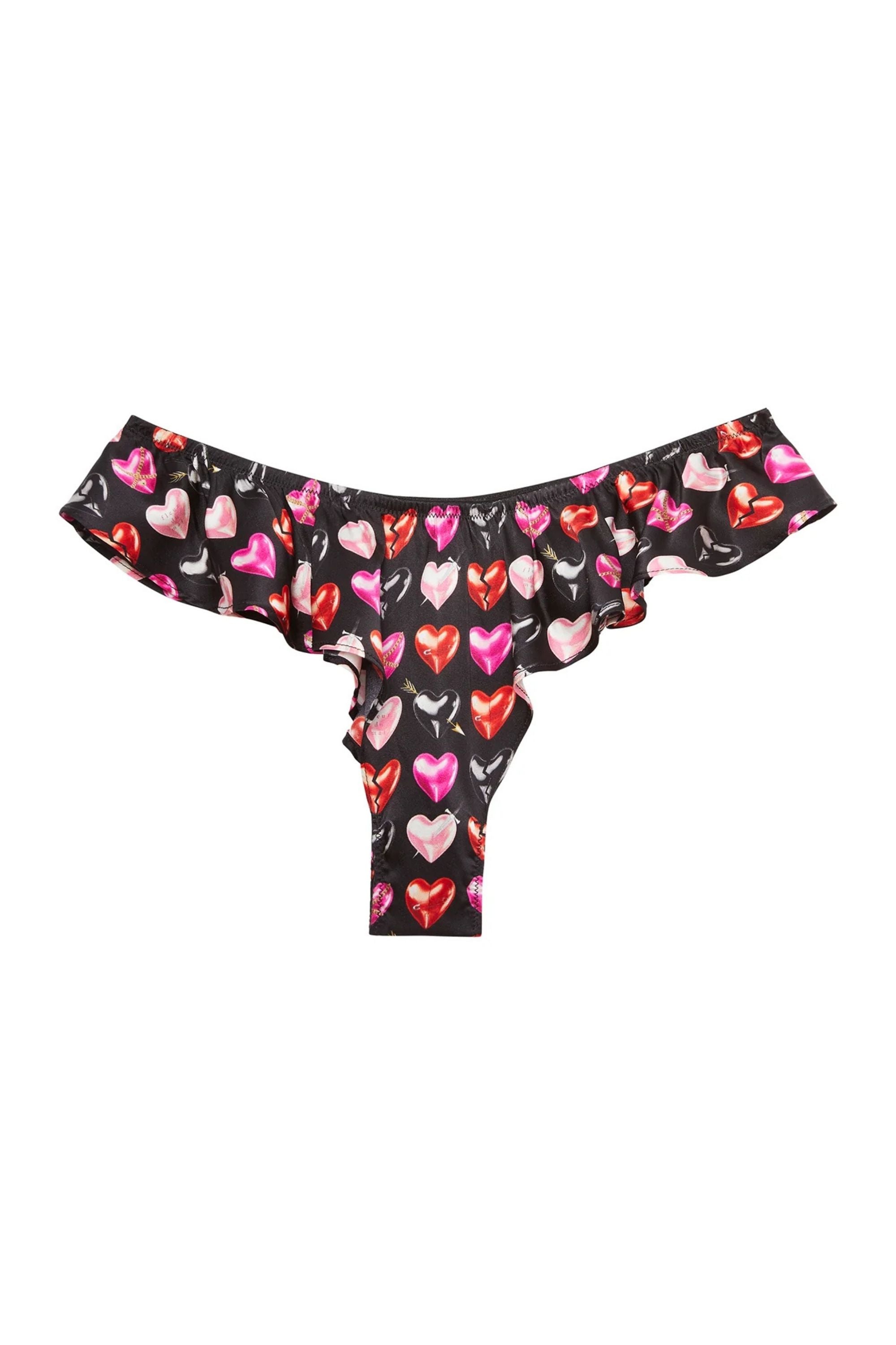 Luxe Flutter Panty in Heartbreaker Print