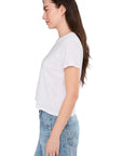 Louisa Short Sleeve Tee in White