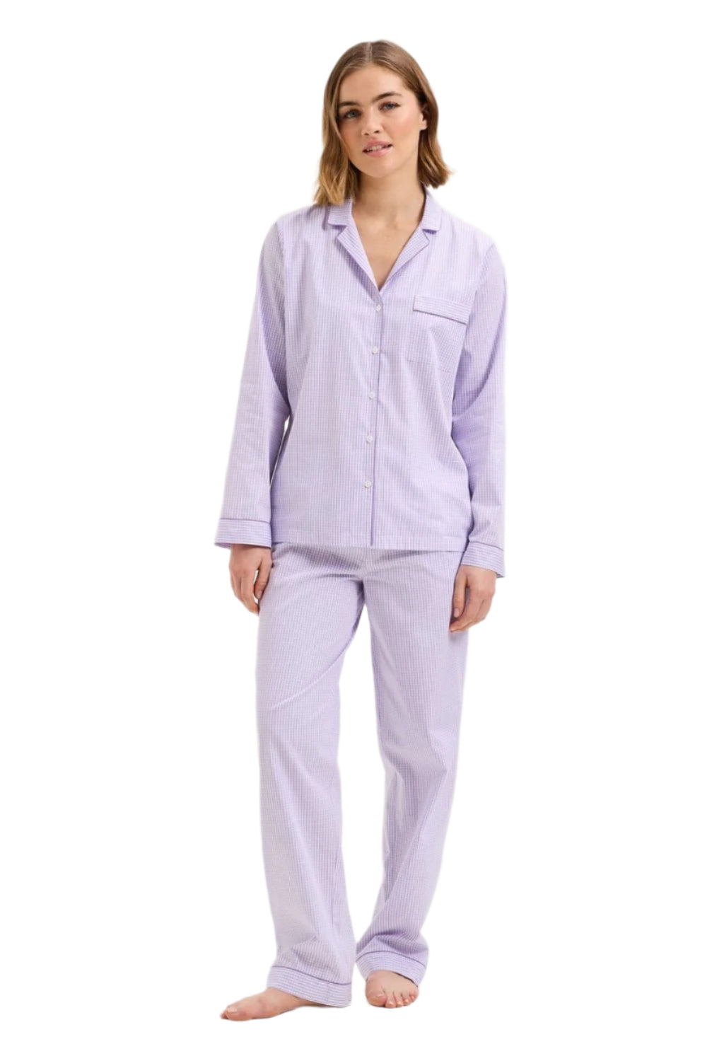 Essentiel Long Pj Set in Mauve