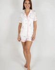Jolene Short PJ Set in Rose Bubbles