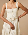 Adya Long Dress in Off-White