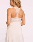 Blissful Double Triangle Chemise in Chantilly/Champagne