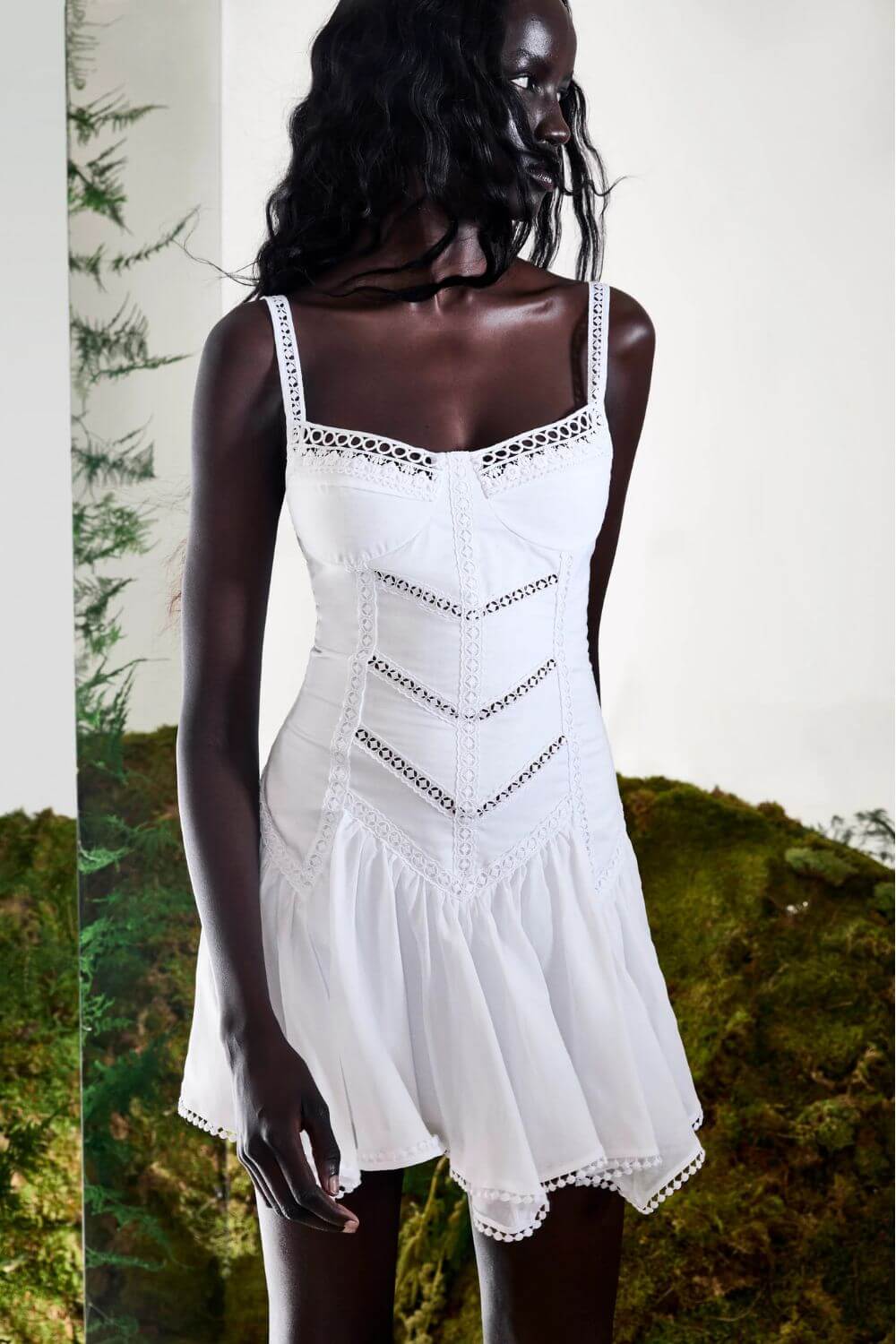 Charo Ruiz Ibiza Lira Short Dress in White - size S Charo Ruiz Ibiza Lira Short Dress in White - size S