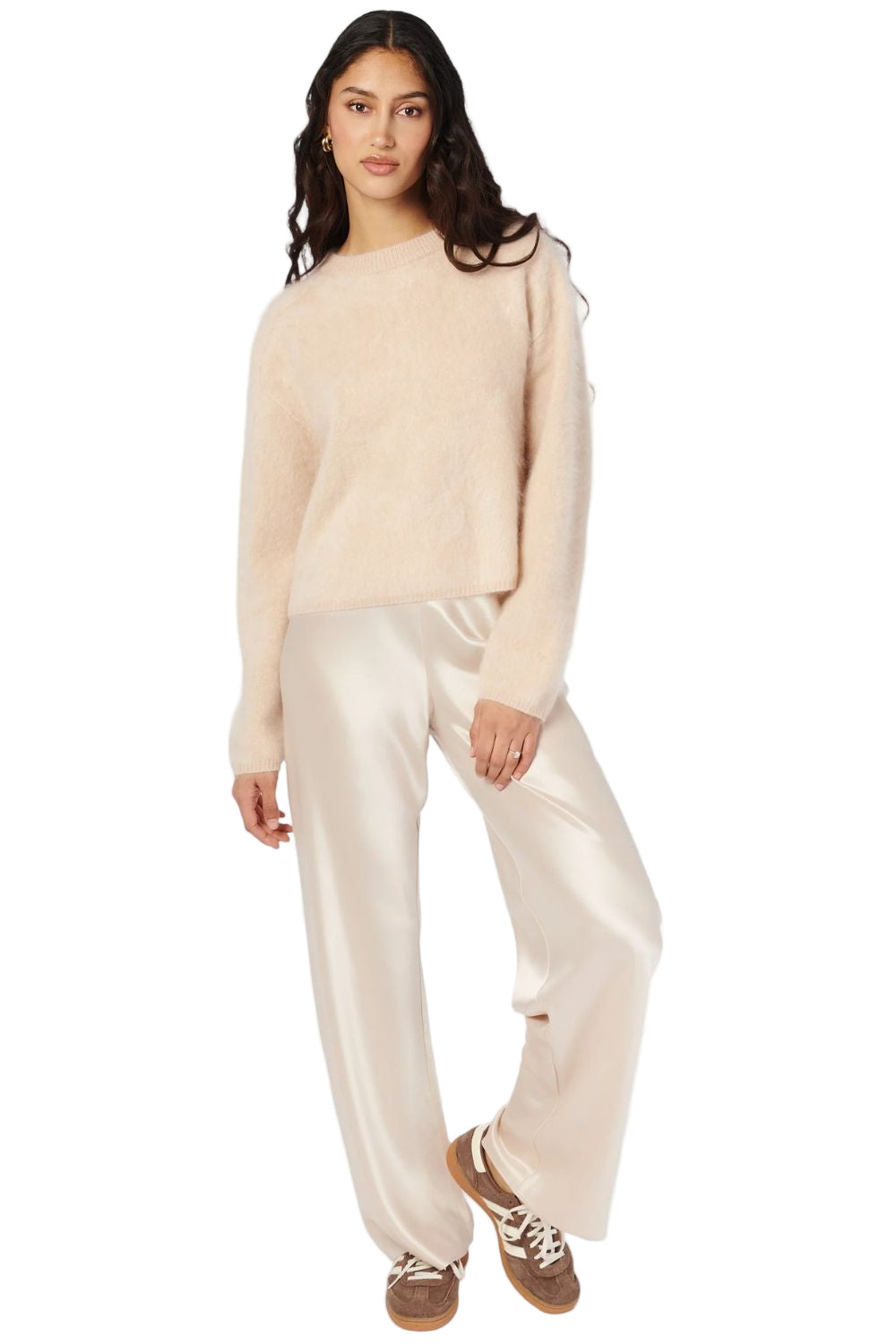 Niall Cashmere Sweater in Oat
