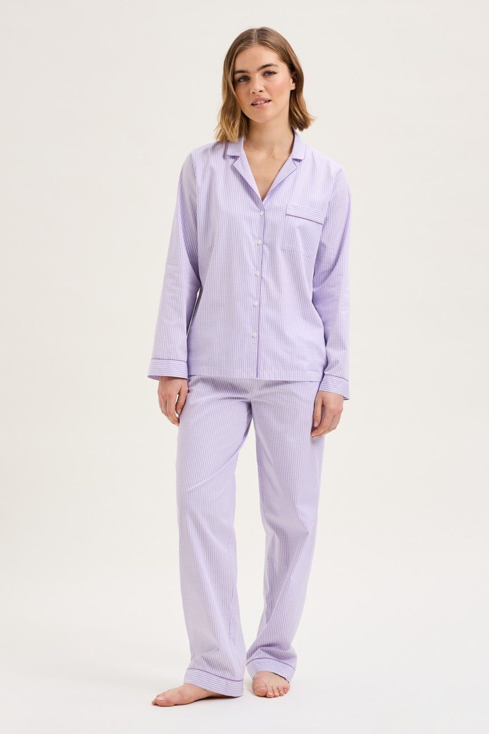 Essentiel Long Pj Set in Mauve