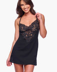Romanza Slip Dress in Black