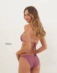 Lee Tri Top & Lee Basic Bottom Full Bikini Set in Pink