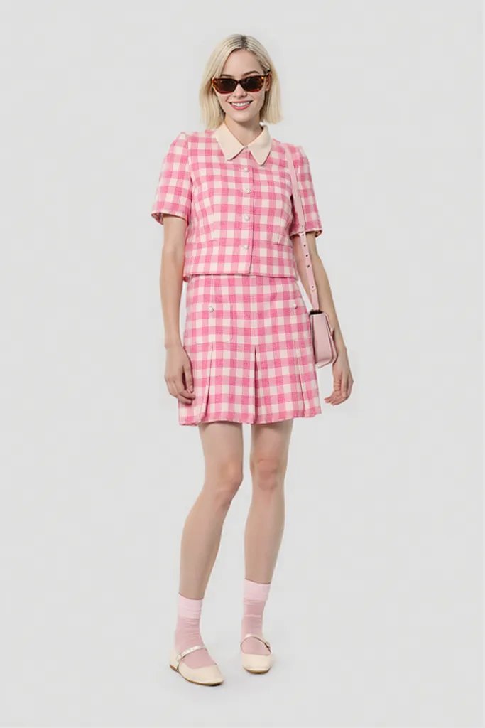 Joseff Gingham Skirt