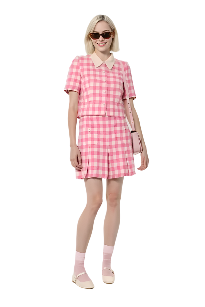 Joseff Gingham Skirt