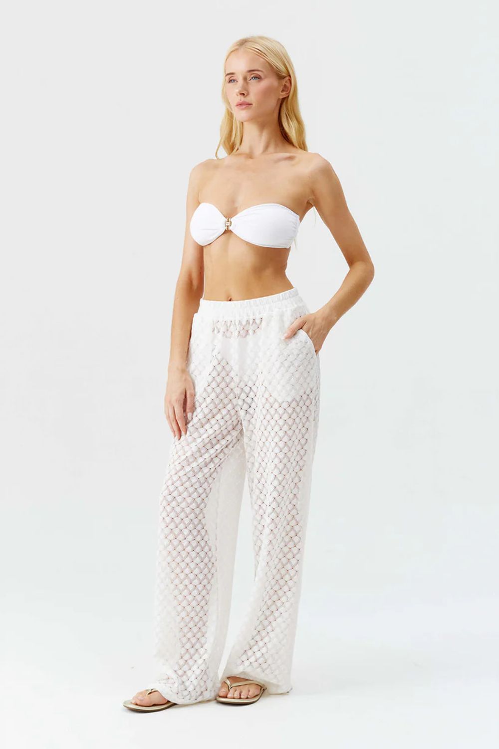 Adi Trouser in White