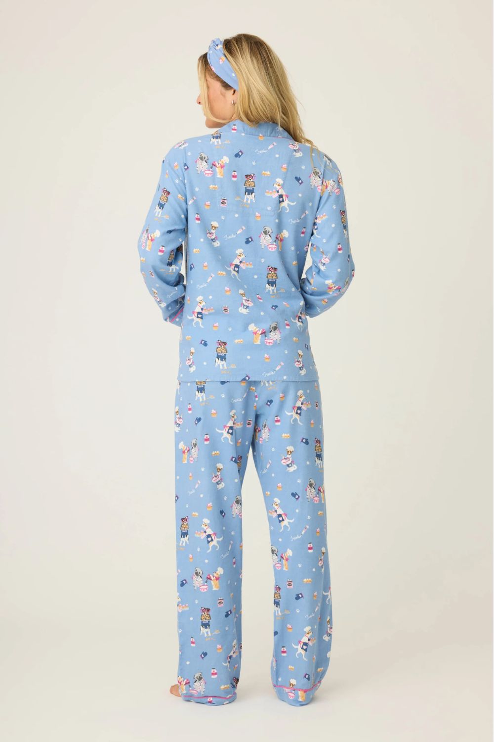 Baked Woof Love Flannel Long PJ Set