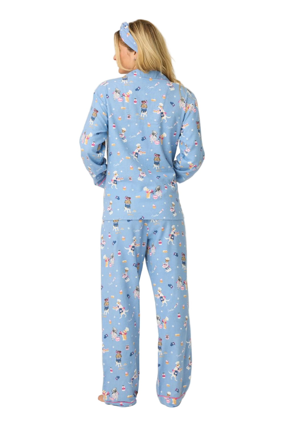 Baked Woof Love Flannel Long PJ Set