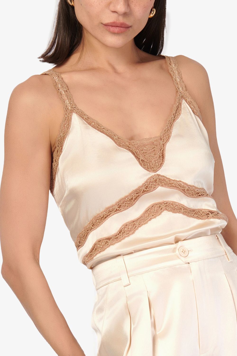 Delphine Camisole in Bone