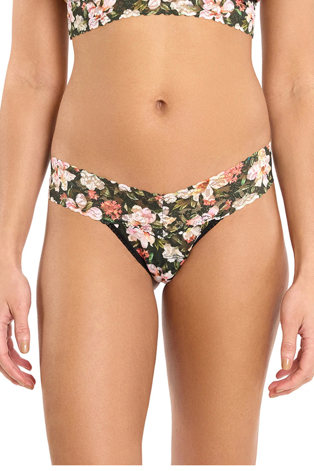 Dark Room Blooms Low Rise Thong