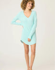 Pointelle Night Shirt in Light Mint