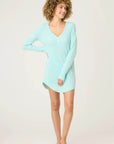 Pointelle Night Shirt in Light Mint