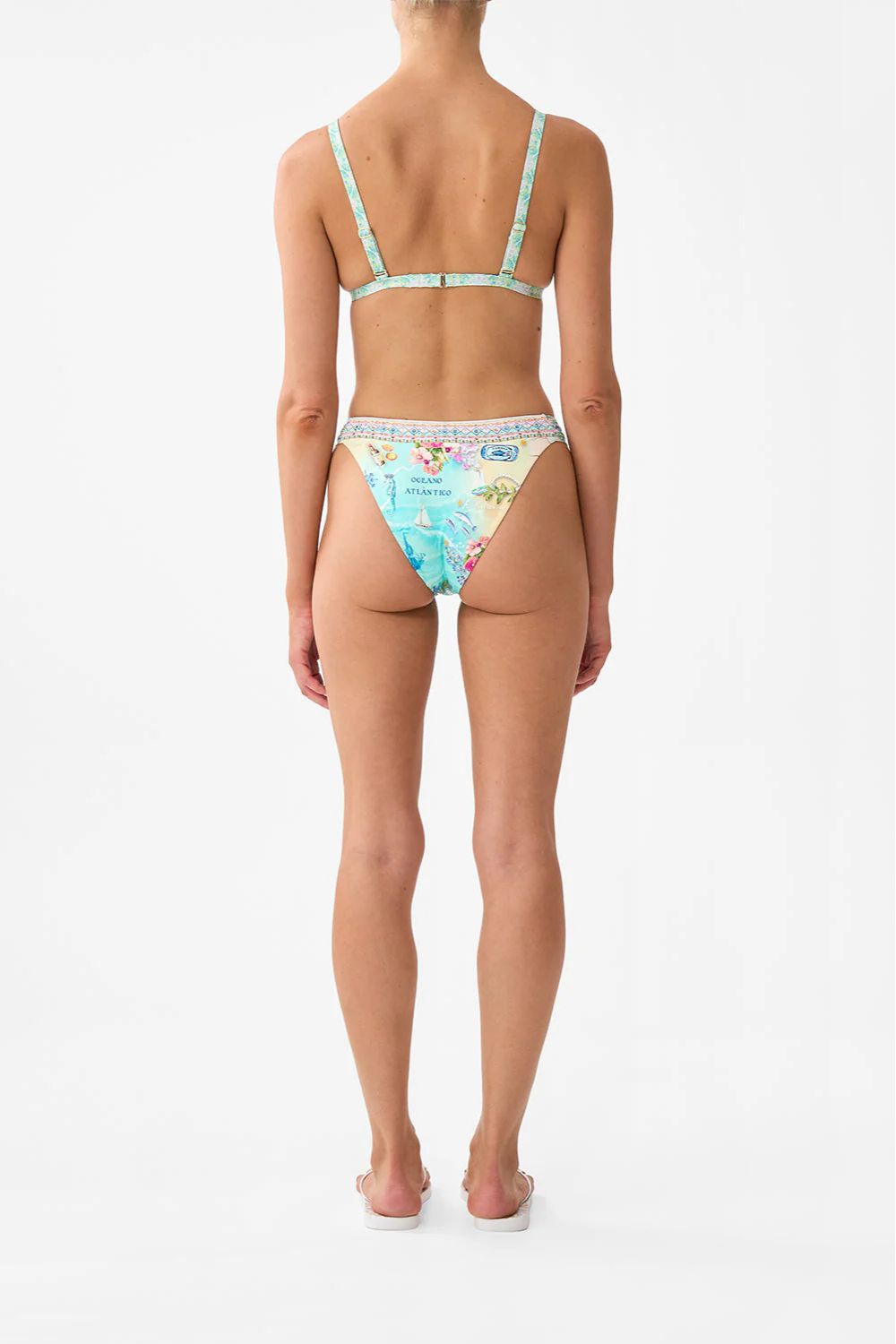 Knot Tri Bikini Set in Just Coasting