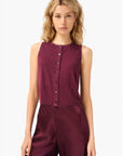 Dia Sweater Vest in Blackberry