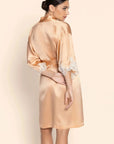Splendeur Soie Robe in Peche