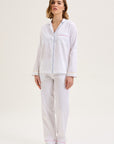 Essentiel Long Pj Set in Blanc