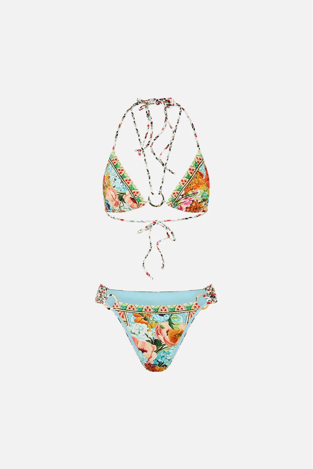Ring Tri Multi Strap Bikini in Bathing Bombshell