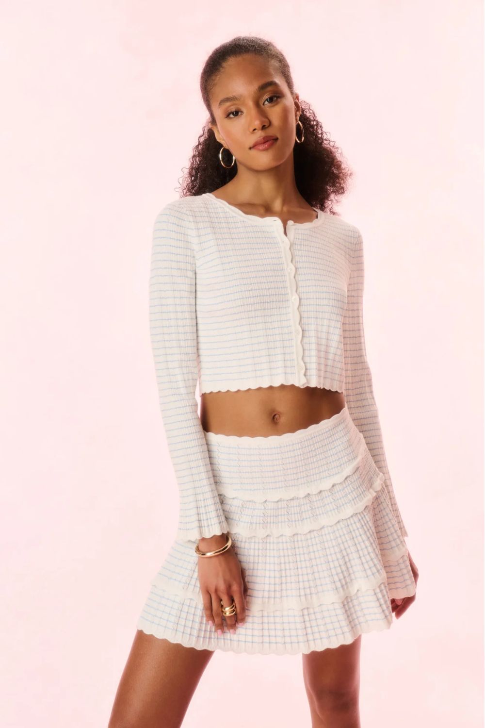 Media Cardigan in Sailor Stripes