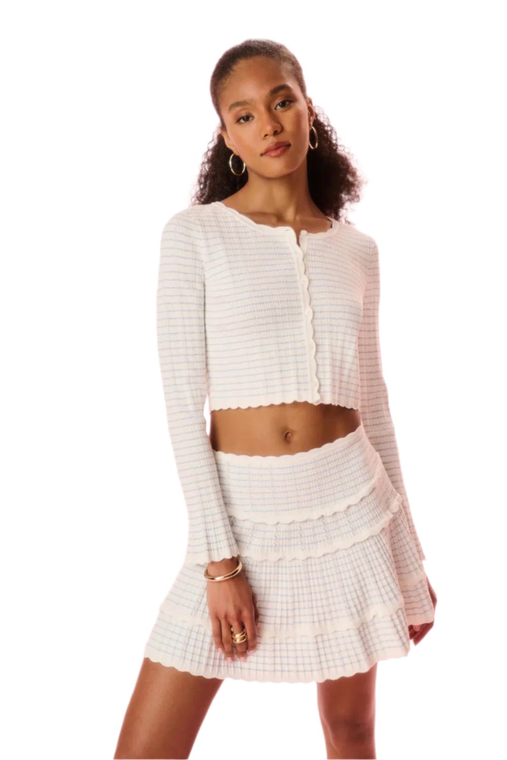 Media Cardigan in Sailor Stripes