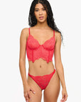 Longline Underwire Bra in Ibisco