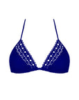 Ajourage Couture Triangle Bikini with Ties in Outremer