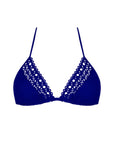 Ajourage Couture Triangle Bikini with Ties in Outremer
