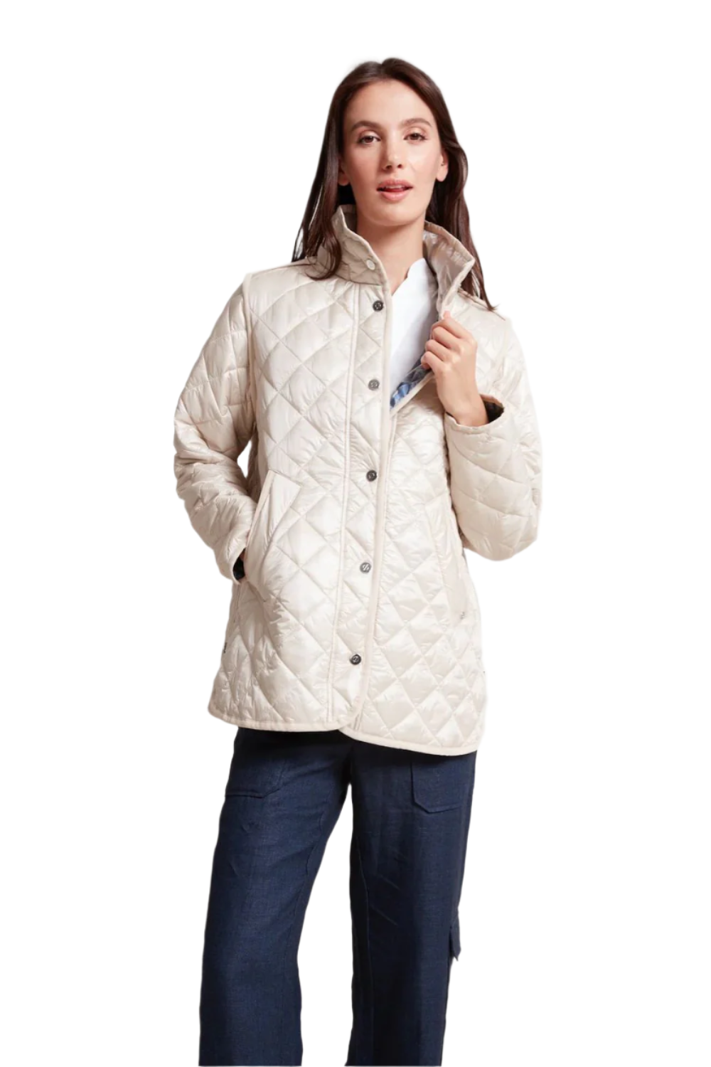 Tilly Quilted Jacket in Champagne
