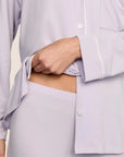 Gisele Long PJ Set in Thistle/Ivory