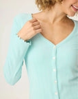Pointelle Long PJ Set in Light Mint
