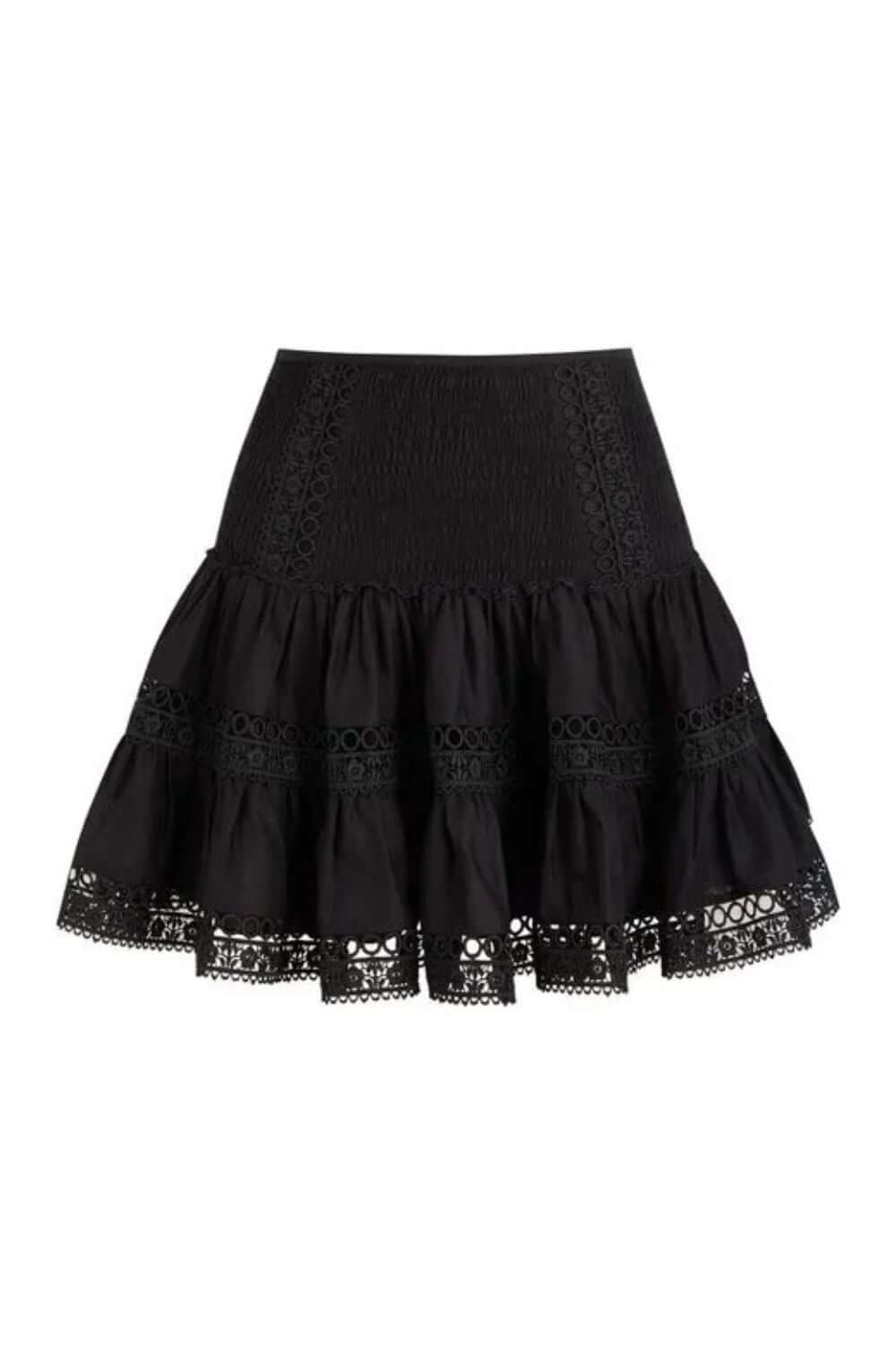 Hortens Short Skirt in Black