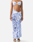 Multi Wear Long Sarong in Ceramic Panoramic