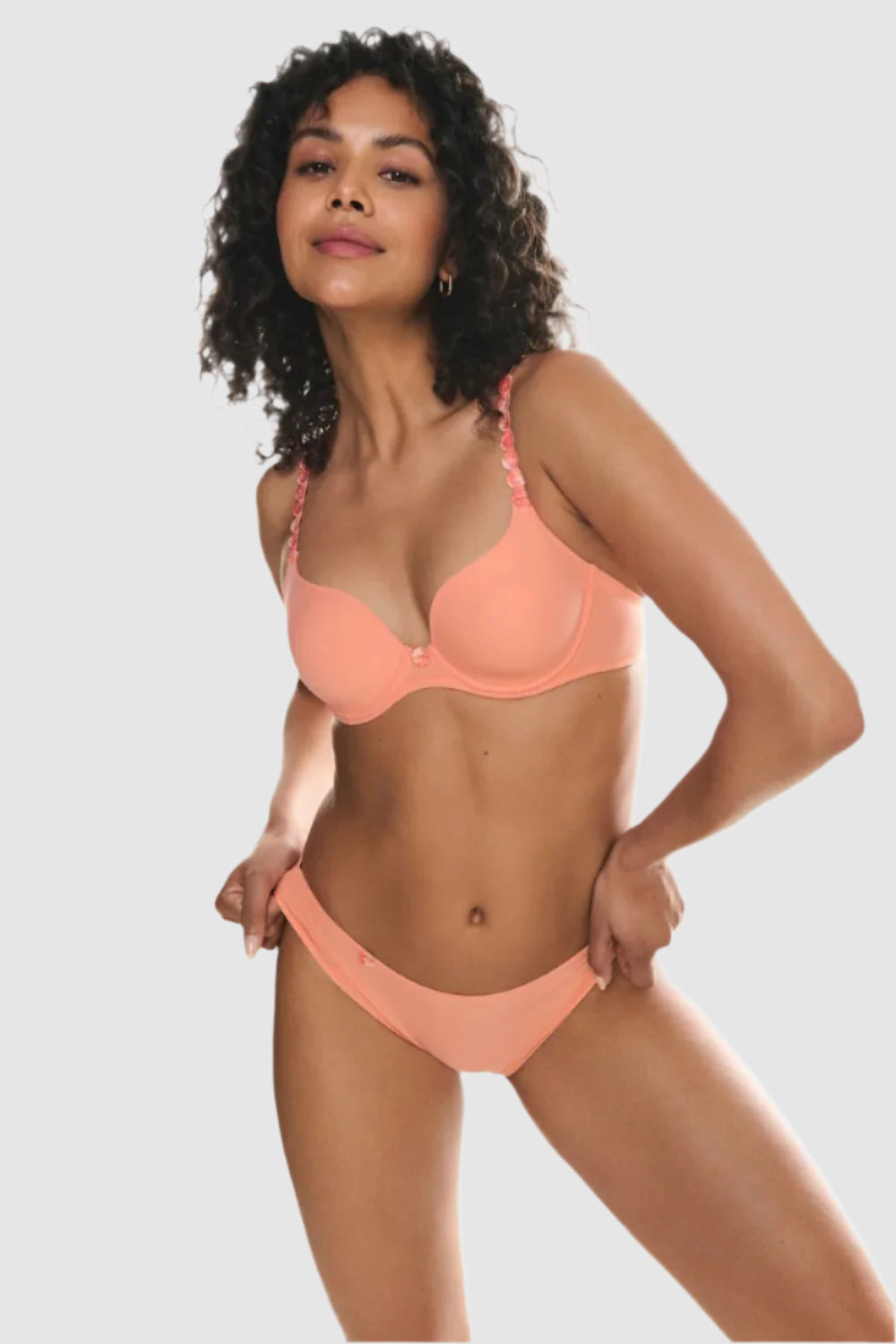 Tom Heart Shaped Bra in Papaya