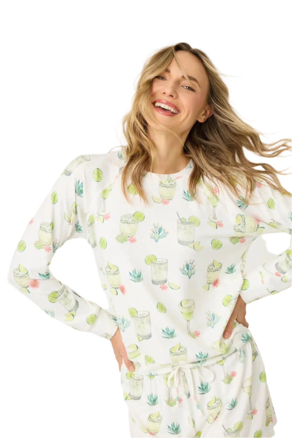Lime Sunshine Long PJ Set
