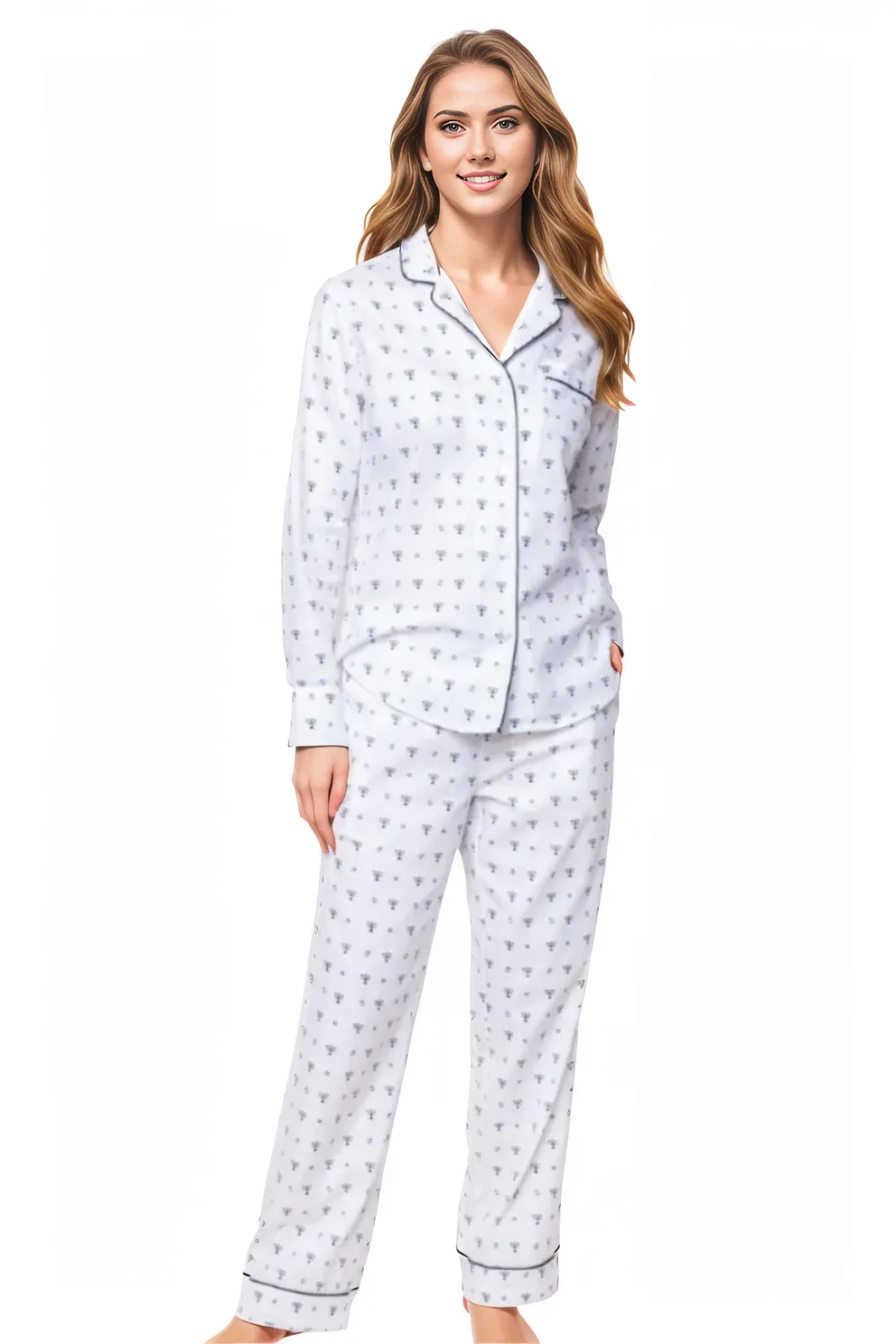 Happy Hanukkah Twill Pajama Set