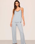 Frida Cami and Pant Set in Gray Dawn/Navy