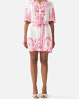 Short Shirt Dress in Livin La Vida Rosa