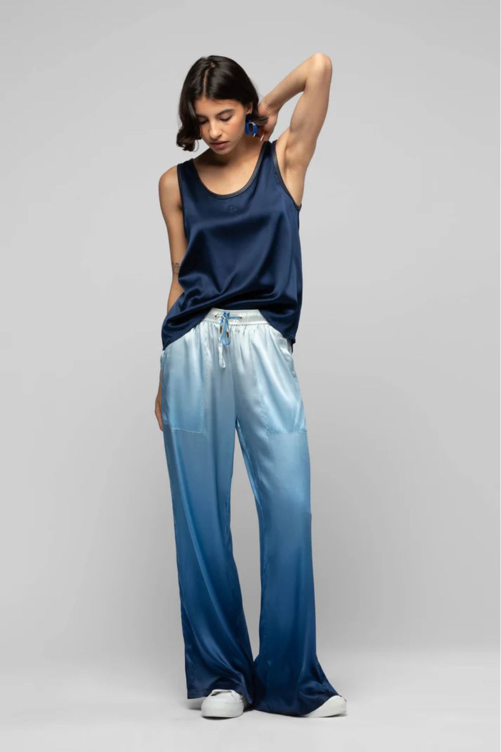 Silk Drawstring Pants