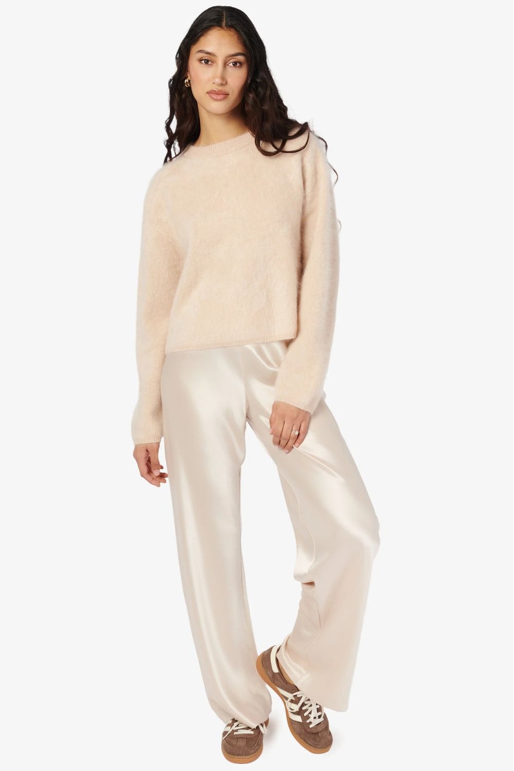 Niall Cashmere Sweater in Oat