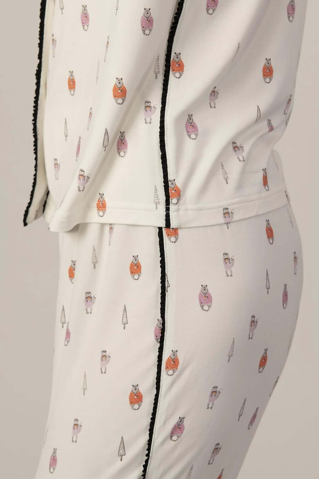 Morning Coffee Bamboo Slim Long PJ