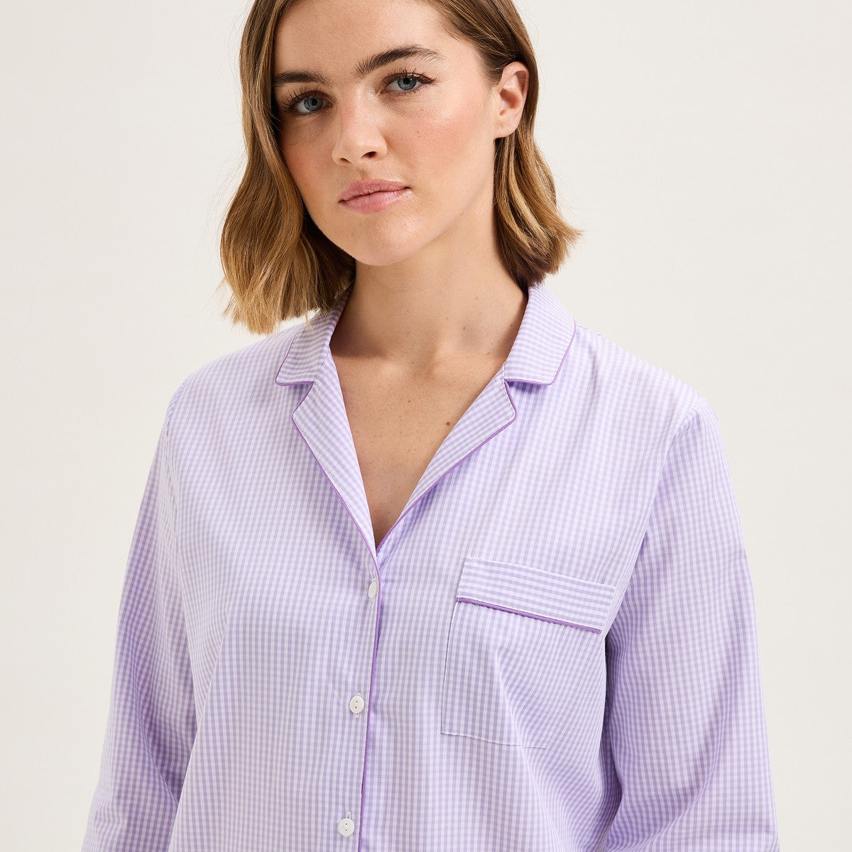 Essentiel Long Pj Set in Mauve